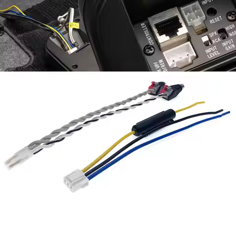 4 Pin Car Radio Amplifier Subwoofer Speaker RCA Harness Adapter Cable Plug Input For PIONEER TS -WX1