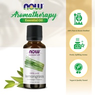 NOW Essential Oils, Lemongrass Oil, Uplifting Aromatherapy Scent, 100% Pure, 30 ml