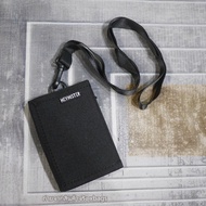 HMT 03 กระเป๋าสตางค์ใบสั้น 3 พับ แบบเรียบ ผ้าหนา มีสายห้อยคออย่างดี มีช่องใส่เหรียญ