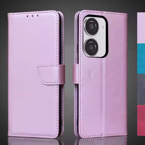 Wallet Flip Cover Leather Case for ASUS Zenfone 9 / Zenfone 10 Pu Leather Phone Bags protective Hols