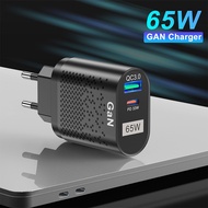 65W GaN Charger Fast Charger Type C PD Quick Charger Adapter Phone Charger Wall Adapter