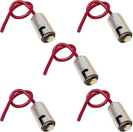 Modengzhe 5 Pcs BA9S Lamp Base LED Brake Light Bulb Socket Wire Replacement Car Light Wiring Harness