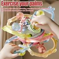 Baby Rattle Manhattan Ball 𝗕𝗮𝗯𝘆 𝗧𝗲𝗲𝘁𝗵𝗶𝗻𝗴 𝗧𝗼𝘆𝘀 Grinding Teether Toys Sensory Silicone Toys Mainan Bab