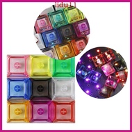 LID 10Pcs 1U XDA2 Profile Keycaps Blank Multicolor Keycap Backlit Keyboard Keycaps