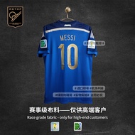 Áo Thi Đấu Retro Sân Khách Argentina World Cup 2014 Nhập Khẩu đồng Phục Bóng đá Messi Higuain Aguero