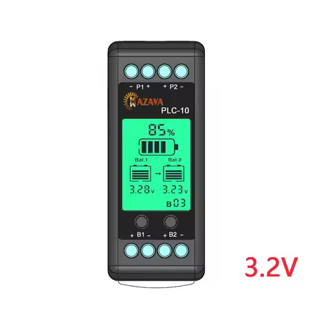 Mazava PLC-10 2S 2P 2X3.2V Multi Connect Battery Equalizer Active Gel AGM Lead Acid Li li-ion LiFePO