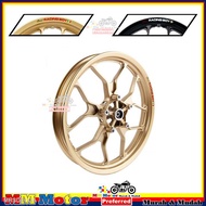 🚗🎁✆□ORIGINAL RCB RACING BOY SPORT RIM SP550 BLACK GOLD Y15ZR FRONT REAR 160 x 17 Y15 ZR SP 550 MMMOTOR