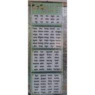 ♞Laminated ABAKADA, Sight Words Wall Hanging Chart