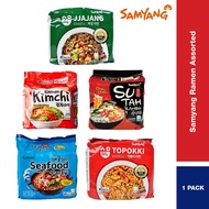 【Halal】Korea Samyang Ramen Kimchi / Sutah / Seafood Party / Toppoki / Jjajang Instant Noodles (1 Pack x 5's)