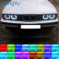 for BMW E30 E32 E34 Accessories Latest Headlight Multi-color RGB LED Angel Eyes Halo Ring Eye DRL RF