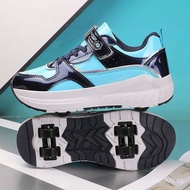 （Better quality version）Girls' Heelys Shoes2025Spring and Autumn New Children's Sports Four-Wheel Gi