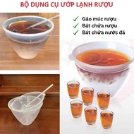 Wine and fruit chiller bowl set with spoon - Wine, fruit, soft drink chiller