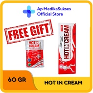 Hot in Cream 60gr Tube Muscle Pain Cream (Gift Hot in Cream Sachet Packaging)