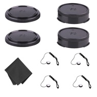 2 Pack FD Mount Rear Lens/Body Protective Dust Cover/Lens Cap/Mount Back Cap,Compatible with Canon F