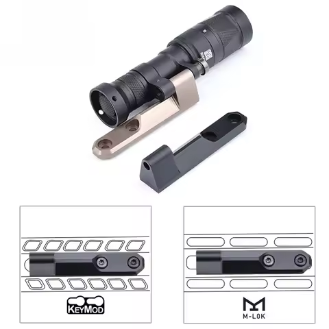 ARIS Inline Scout Pro Mount Airsoft Tactical Scout Light Side Rail Base For Surefir M300 M600A M340 