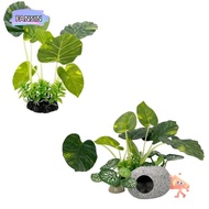 FANSIN1 Artificial Water Plants, Green Plastic Fish Tank Plants, Ornaments Artificial Tall Aquarium 
