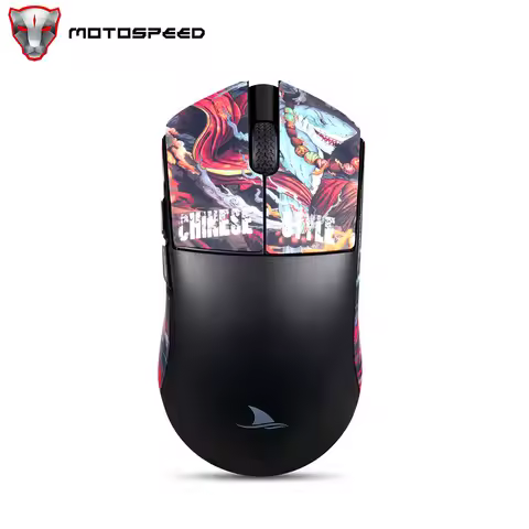 Motospeed Darmoshark M3 V2 Gaming Mouse Double 8K Wireless Bluetooth Tri Mode PAW3395 26K DPI Game M