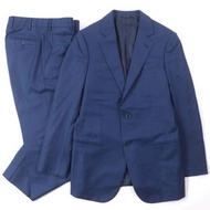 成色極佳 ▼ GIORGIO ARMANI Armani 2020 100% 羊毛單排扣西裝套裝，藍色，44 碼，義大利製造，正品，黑色吊牌，男士