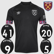 Plus 2022-2023 West Ham United Away Football Jersey Antonio Rice Coufal Bowen Soccer Tee Unisex Plus Size