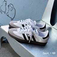 AD Originals Samba OG White Round Toe Lace-Up German Training Shoes IG9030