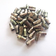 F-Type Head Squeeze Type Rotating (50 Pieces) F Brass