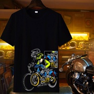 Kaos distro motor Drag / baju racing DRAG cotton combed 24s