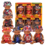 (random delivery) Sleeping Newborn Calf - Yellow Leather 11cm (3.5 inches) With Clothes PVN8238