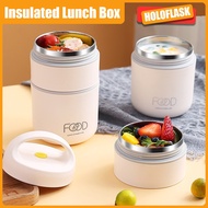 Stainless Steel Vacuum Thermal Lunch Box 2 Layer Soup Lunch Box Thermos Containers Lunch box Bag