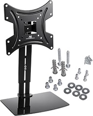 Maclean MC-451 TV Wall Mount with Shelf, TV Bracket up to 20 kg, Max. Versa 200 x 200 15-42 Inch, Sh