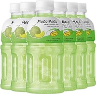 Mogu Mogu melon drink (6 Packs) Drinks for kids with nata de coco (coconut jelly) Fun chewable juice boxes for kids. Juice bottles made for adults and kids ready to drink juices