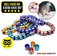 Ring burung perkutut gelang kaki kutut laser polos
