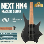 HILS NEXT Series Headless Guitar HN4 - Satin Black ( HILS GUITAR  )