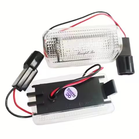 2 x Automobile door LED welcome lamp CANBUS white light bulb original location for Prius Wish Camry 