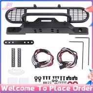 for TRX4 Metal Front Camel Trophy Bumper with Light for 1/10 RC Crawler Car  TRX4 -4