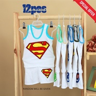 12 PCS/6 PAIRS BABY CLOTHES TERNO 0-10 MONTH (6PCS/3PAIRS AVAILABLE)