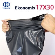 Polymailer 17x30 Black Super economical contents 100 pcs plastic packing plastik sampah plastik pack