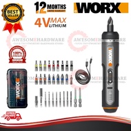 (1 YEAR WARRANTY) WORX WX242 4V CORDLESS SCREWDRIVER USB RECHARGEABLE HAND DRILL CORDLESS DRILL WX-2