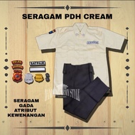 SERAGAM PDH SATPAM/PDH COKLAT /PDH CREAM/ SERAGAM PDH SECURITY /SERAGAM PDH CREAM /SATPAM COKLAT/SAT
