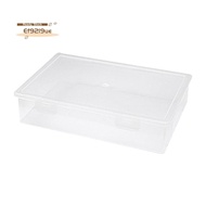 Plastic File Organizer Transparent Square Storage Box A4 Storage Box File Storage Box M
