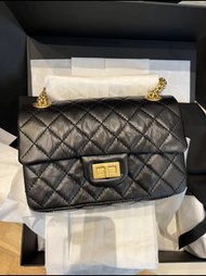 全新 Chanel classic 2.55 mini black ghw 黑金迷你2.55 flap bag