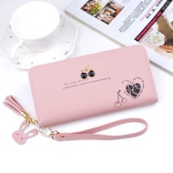 long wallet woman wallet woman Female Long Korean Version Simple Tassel Student Wallet Wallet