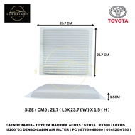 TOYOTA HARRIER ACU15 / SXU15 / RX300 / LEXUS IS200 '03 DENSO CABIN AIR FILTER ( PC ) 87139-48030 ( 0