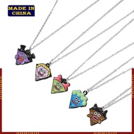 HIk 5 Pieces Pizza Friendship Necklaces Cartoon Pizza Pendant Necklace for Women
