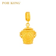 POH KONG 916/22K Gold Auspicious Pot Of Gold Charm