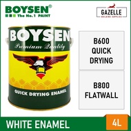 ✠✁Boysen White Enamel Paints Gallon (4L) for Wood and Metal