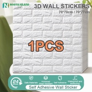 3D wallpaper big size 70X77cm sticker water proof room decoration wallpaper adhesive wall decor
