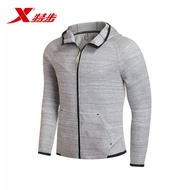 Xtep， spring 2017 new men s jacket casual hooded knit jacket comfortable breathable sportswear
