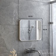 VJDS People love itAlumimum Bathroom Mirror Wall-Mounted Toilet Household with Shelf Rental House Toilet Cosmetic Mirror