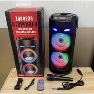 SinG-e ZQS4243,ZQS4239 Wireless Rechargeable Bluetooth Speaker with Light Dual Speaker