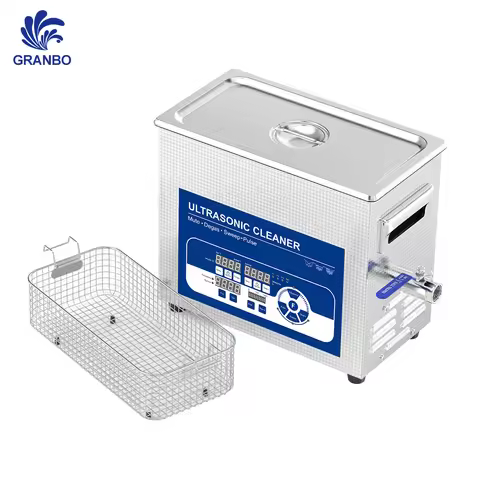 GranboSonic 4.5L 200W Ultrasonic Cleaner 40/68/80/100/120KHz Chemical Lab Use Mixing Emulsification 
